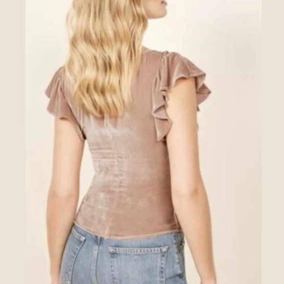Velvet Reformation Flutter Sleeve Top - Picture 3 of 7